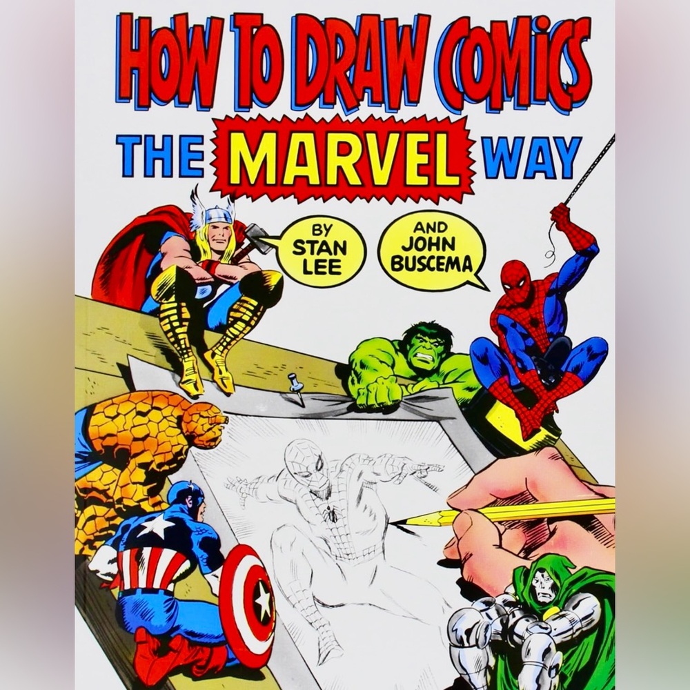 How to Draw Comics The Marvel Way paperback book